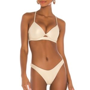 Cosita Buena Underwire Bikini Top & Bottom Luli Fama Medium Gold Rush